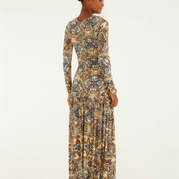 FARM Rio Yellow and Blue Maxi Dress - Picture 4 of 4